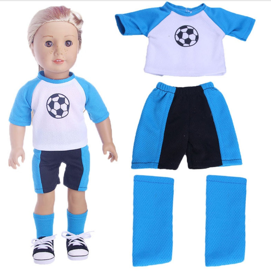 Simple 18 Inch American Girl Doll Dream Print Clothes Denim Trousers