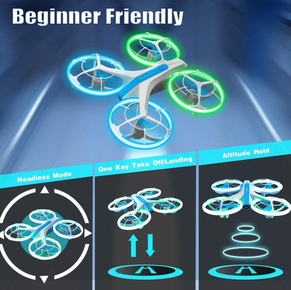 4DRC V33 RC Drone WIFI FPV 6K HD Dual Camera Selfie Quadcopter 360 Rolling Toy