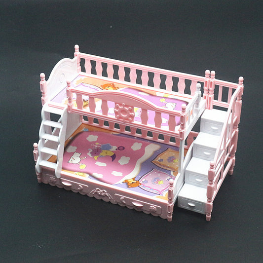 17cm Doll Toy Accessories Double Princess Bed