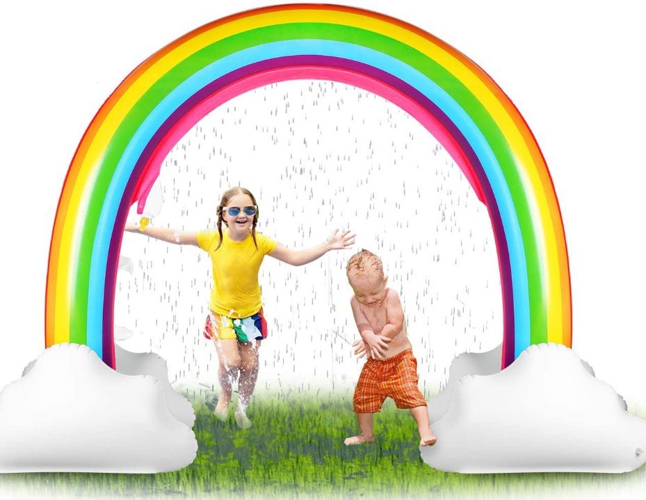 SUNNY SEASON: Limited Time Inflatable Rainbow Sprinkler