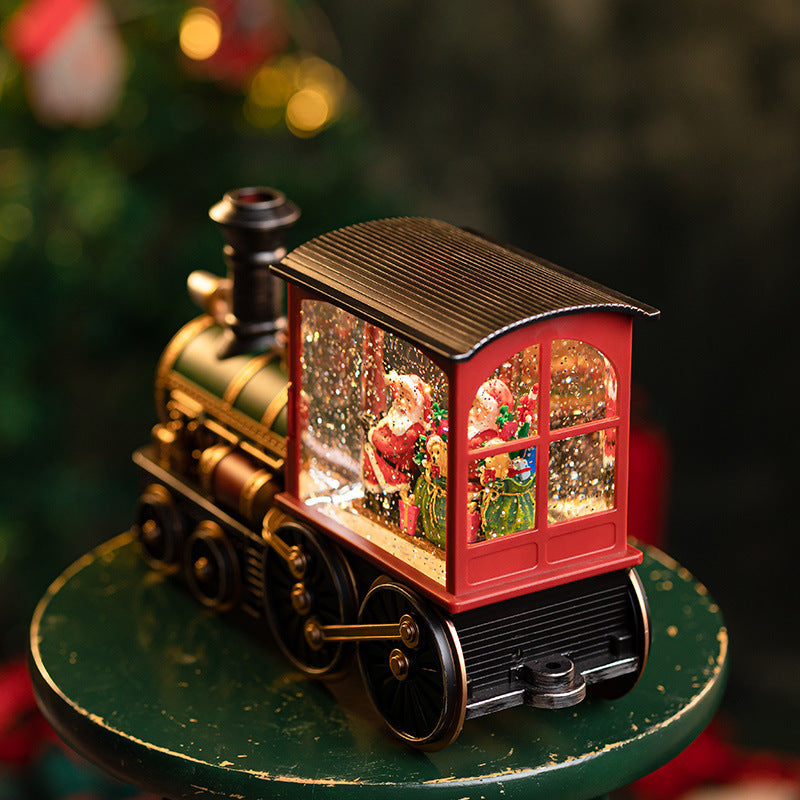 IN SEASON: Limited Time Christmas Santa Claus Train Snow Music Box Children's Toys