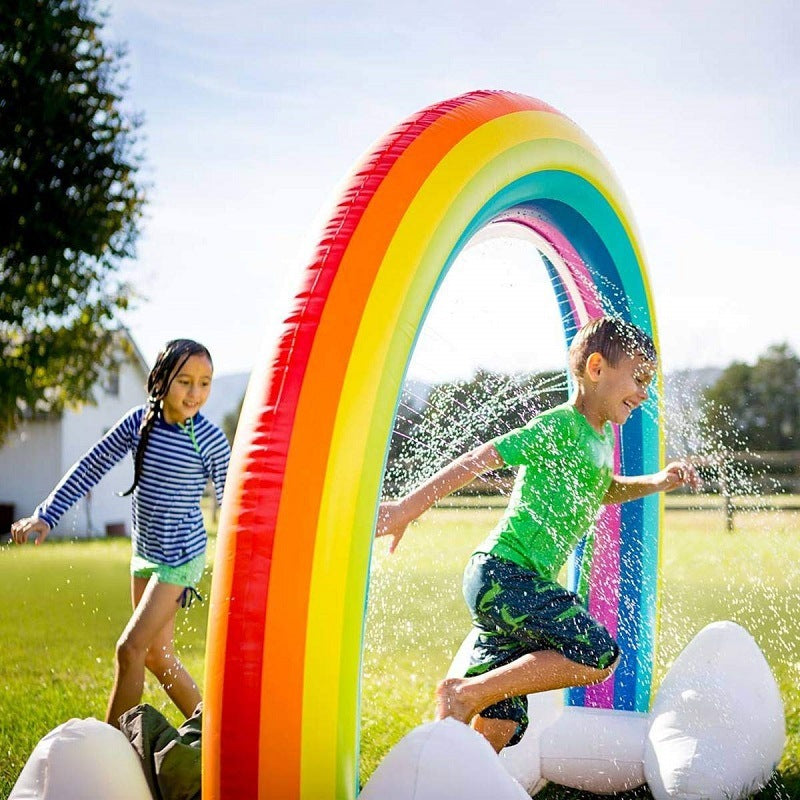SUNNY SEASON: Limited Time Inflatable Rainbow Sprinkler
