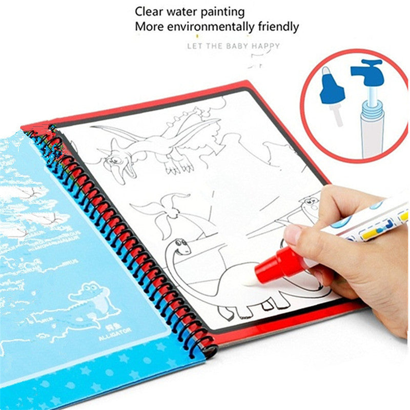 Mess-Free Children's DIY Magic Water Painting Book Creative Magic Water Painting Book
