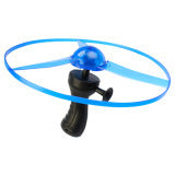 Children's Pull String Flying Saucer Toy Flying Luminous UFO Large Flying Disk