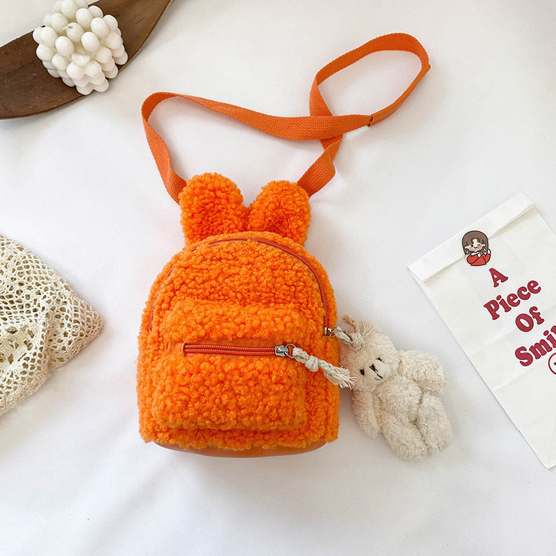 Bunny Ears and Bear Plush Cute Child's Bag