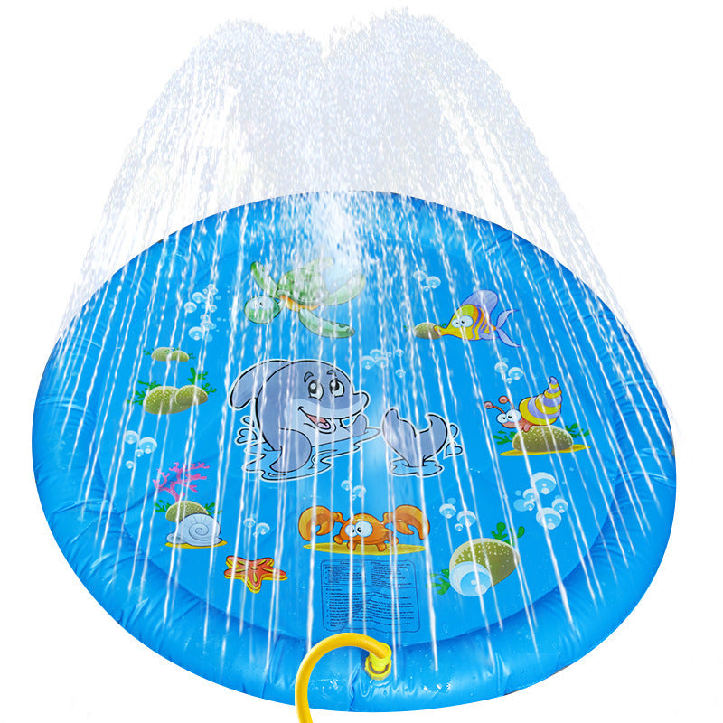 Non-Slip Splash Pad For Kids And Pets Pool Summer Outdoor Water Toys Fun Backyard Fountain Play Mat