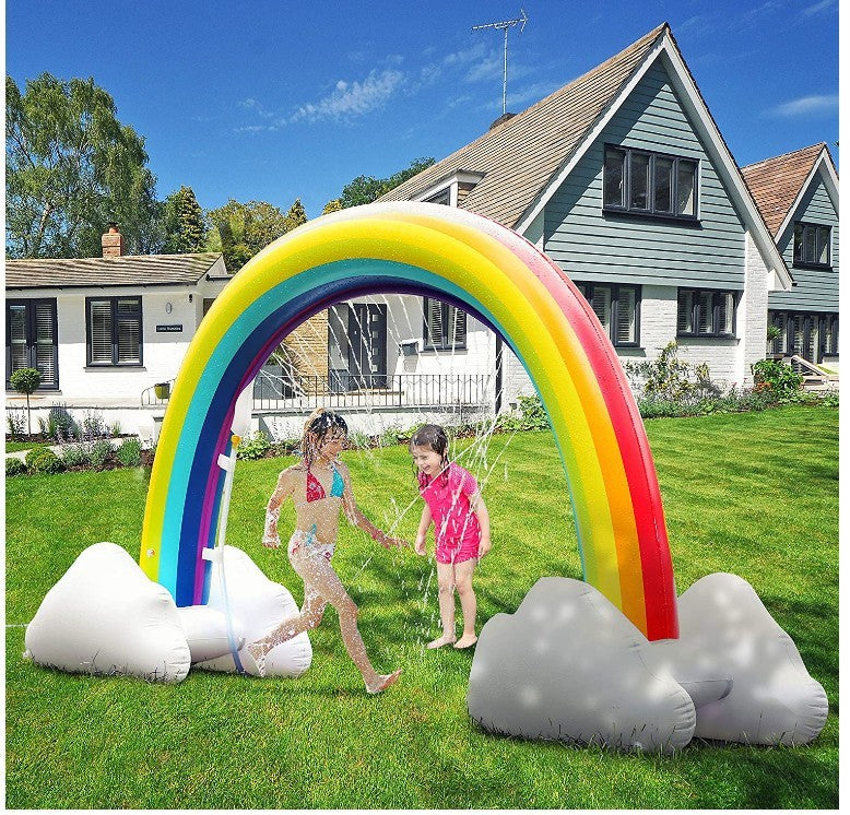 SUNNY SEASON: Limited Time Inflatable Rainbow Sprinkler