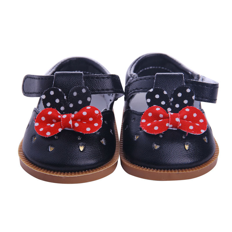 18-inch American Girl Doll Accessories Shoes 43cm Xiafu Doll Doll Accessories Small Leather Shoes