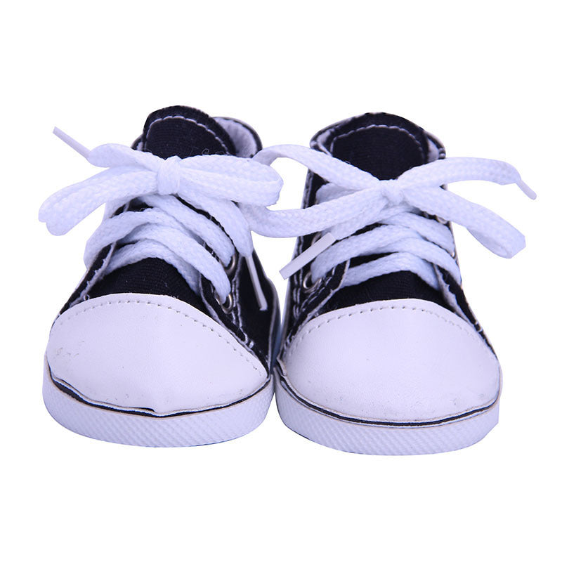 18-inch American Girl Doll Accessories Canvas Shoes 43cm Xiafu Rag Baby, Toy Figurine, Doll Shoes