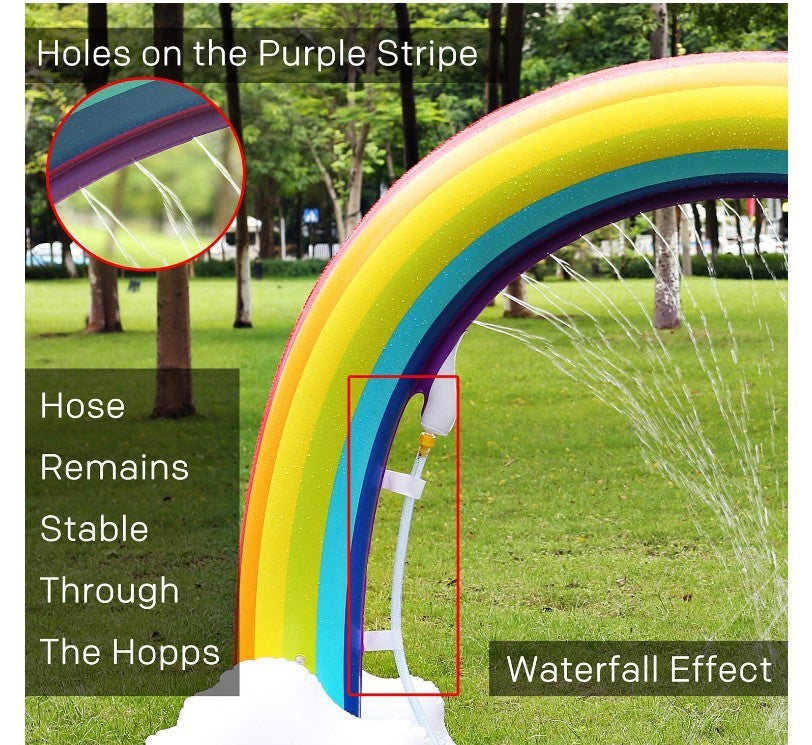 SUNNY SEASON: Limited Time Inflatable Rainbow Sprinkler