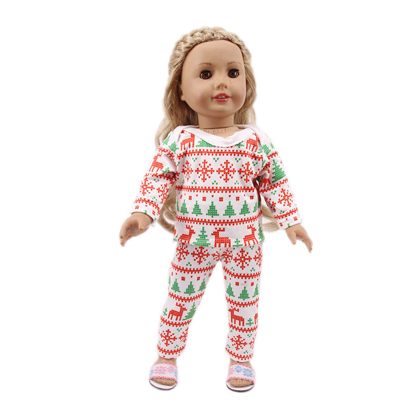 IN SEASON: Limited Time 18-inch American Girl Doll Accessories Christmas Clothes 43cm Xiafu Baby Skirt Suit