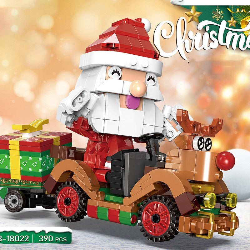 IN SEASON: Limited Time Santa Claus Gingerbread House Building Block Music Box