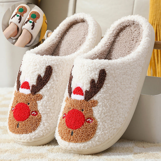 IN SEASON: Limited Time Christmas Shoes Winter Home Elk Slippers
