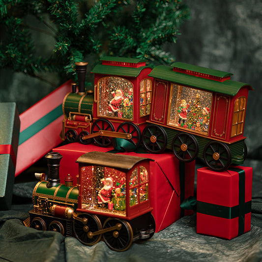 IN SEASON: Limited Time Christmas Santa Claus Train Snow Music Box Children's Toys