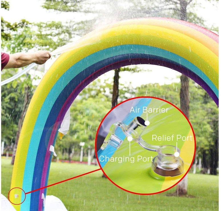 SUNNY SEASON: Limited Time Inflatable Rainbow Sprinkler