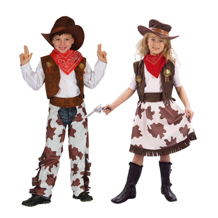 Boys and Girls Cowboy Costume for Adults and Children