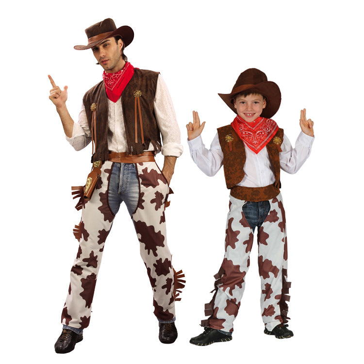 Boys and Girls Cowboy Costume for Adults and Children