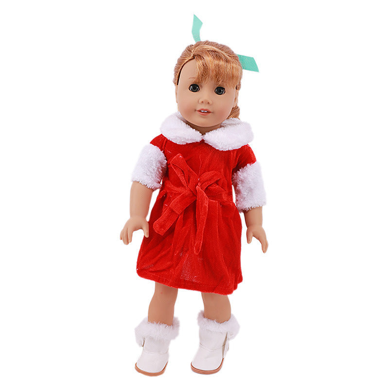 IN SEASON: Limited Time 18-inch American Girl Doll Accessories Christmas Clothes 43cm Xiafu Baby Skirt Suit