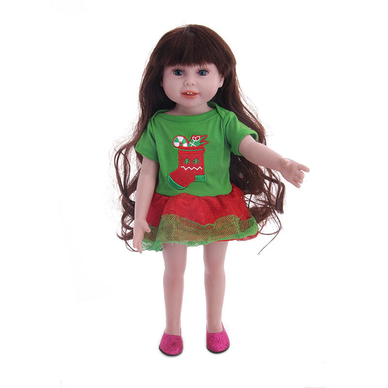 IN SEASON: Limited Time 18-inch American Girl Doll Accessories Christmas Clothes 43cm Xiafu Baby Skirt Suit