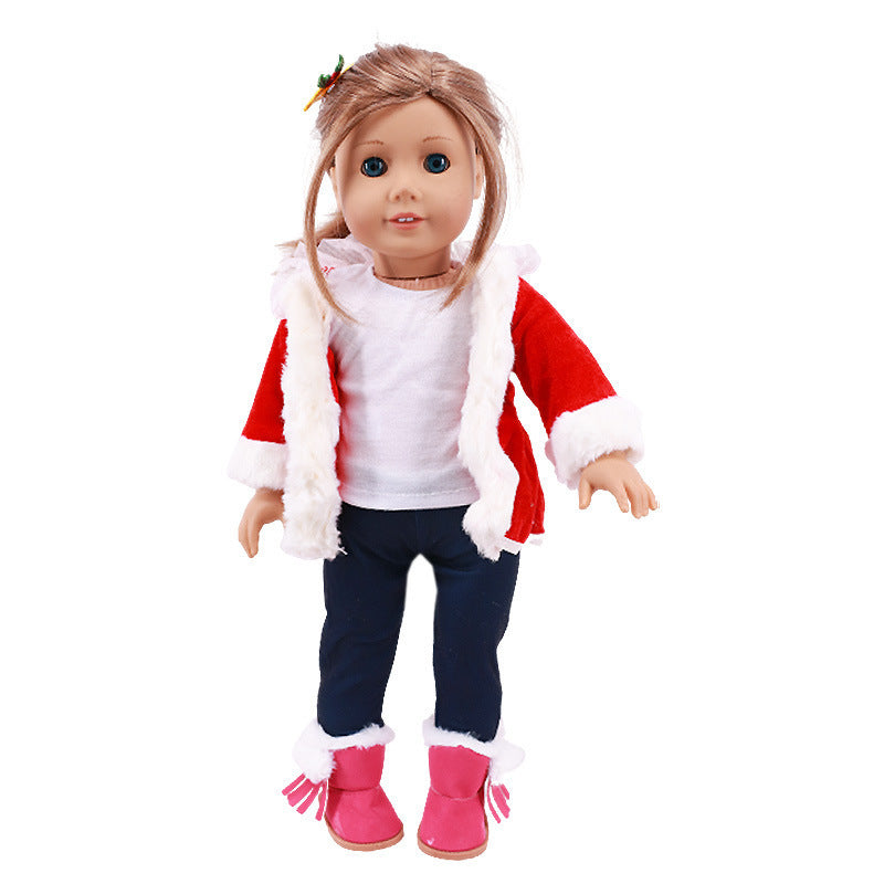 IN SEASON: Limited Time 18-inch American Girl Doll Accessories Christmas Clothes 43cm Xiafu Baby Skirt Suit