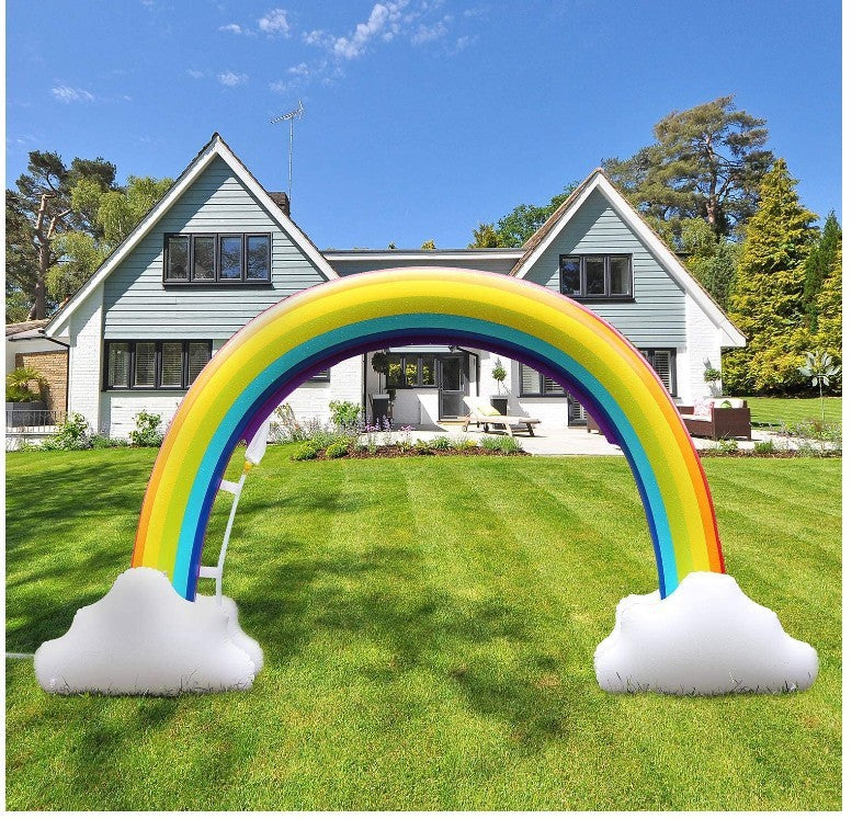 SUNNY SEASON: Limited Time Inflatable Rainbow Sprinkler