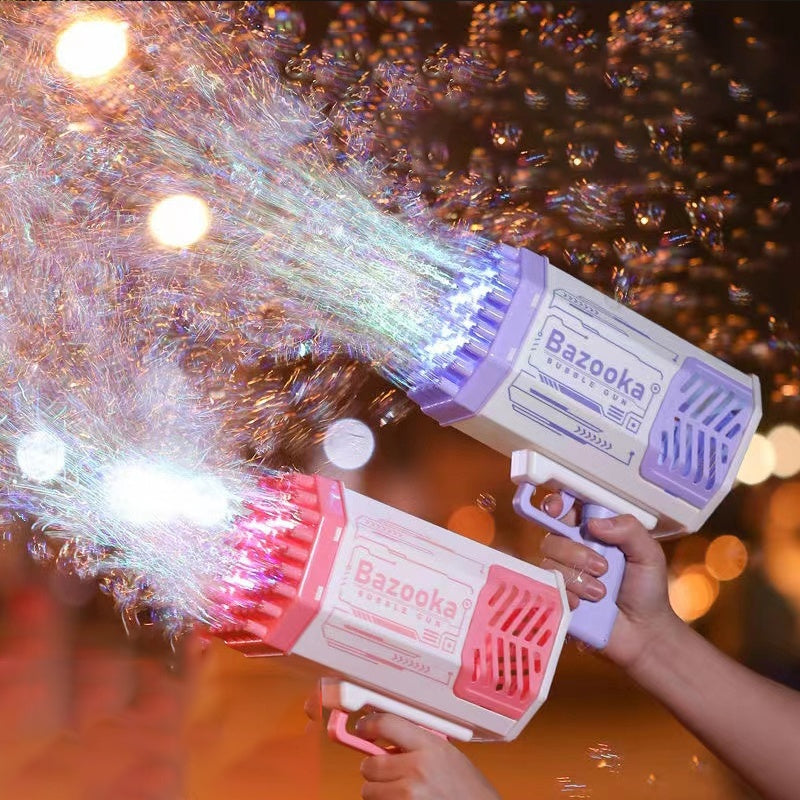 Light-Up Bubble Gun 69 Holes