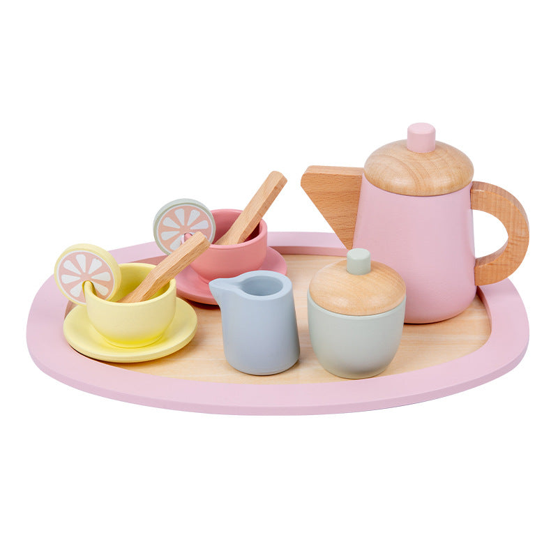 Children's Play House Tea Set Combination Set Toy Wooden