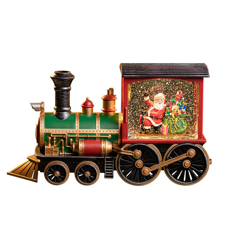 IN SEASON: Limited Time Christmas Santa Claus Train Snow Music Box Children's Toys
