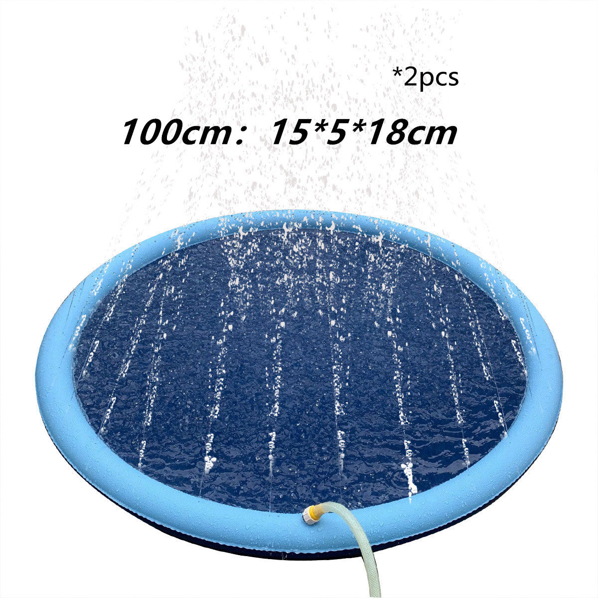 Non-Slip Splash Pad For Kids And Pets Pool Summer Outdoor Water Toys Fun Backyard Fountain Play Mat