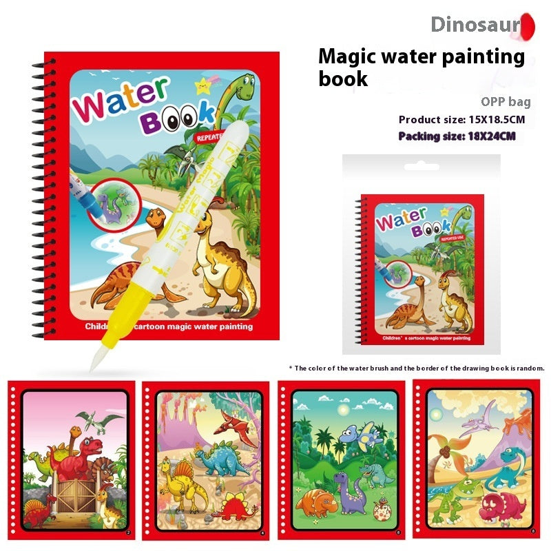 Mess-Free Children's DIY Magic Water Painting Book Creative Magic Water Painting Book