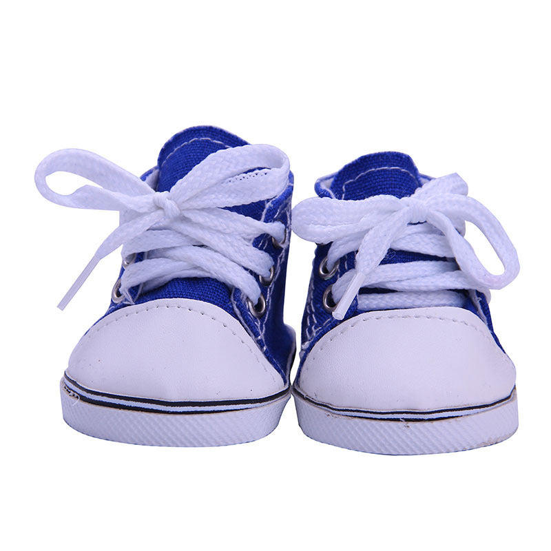 18-inch American Girl Doll Accessories Canvas Shoes 43cm Xiafu Rag Baby, Toy Figurine, Doll Shoes