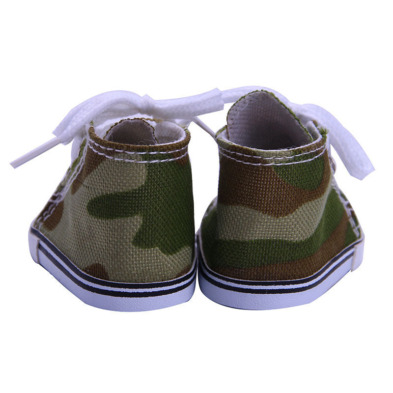 18-inch American Girl Doll Accessories Canvas Shoes 43cm Xiafu Rag Baby, Toy Figurine, Doll Shoes