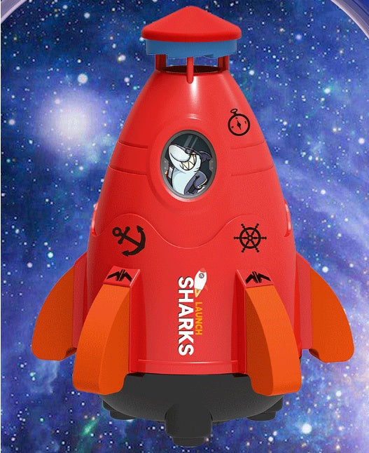 SUNNY SEASON: Limited Time Kids Space Rocket Sprinkler Spinner