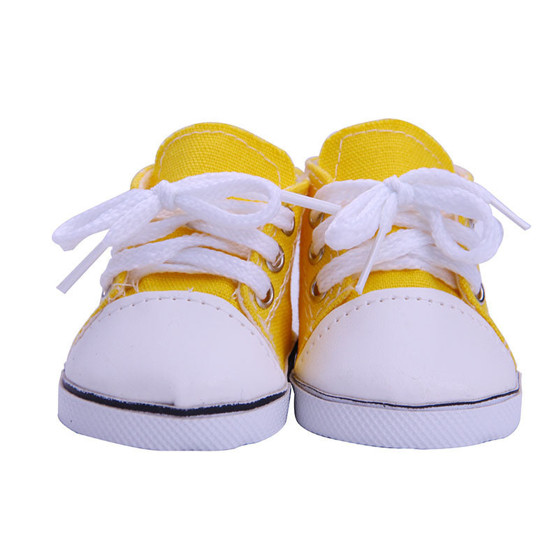 18-inch American Girl Doll Accessories Canvas Shoes 43cm Xiafu Rag Baby, Toy Figurine, Doll Shoes