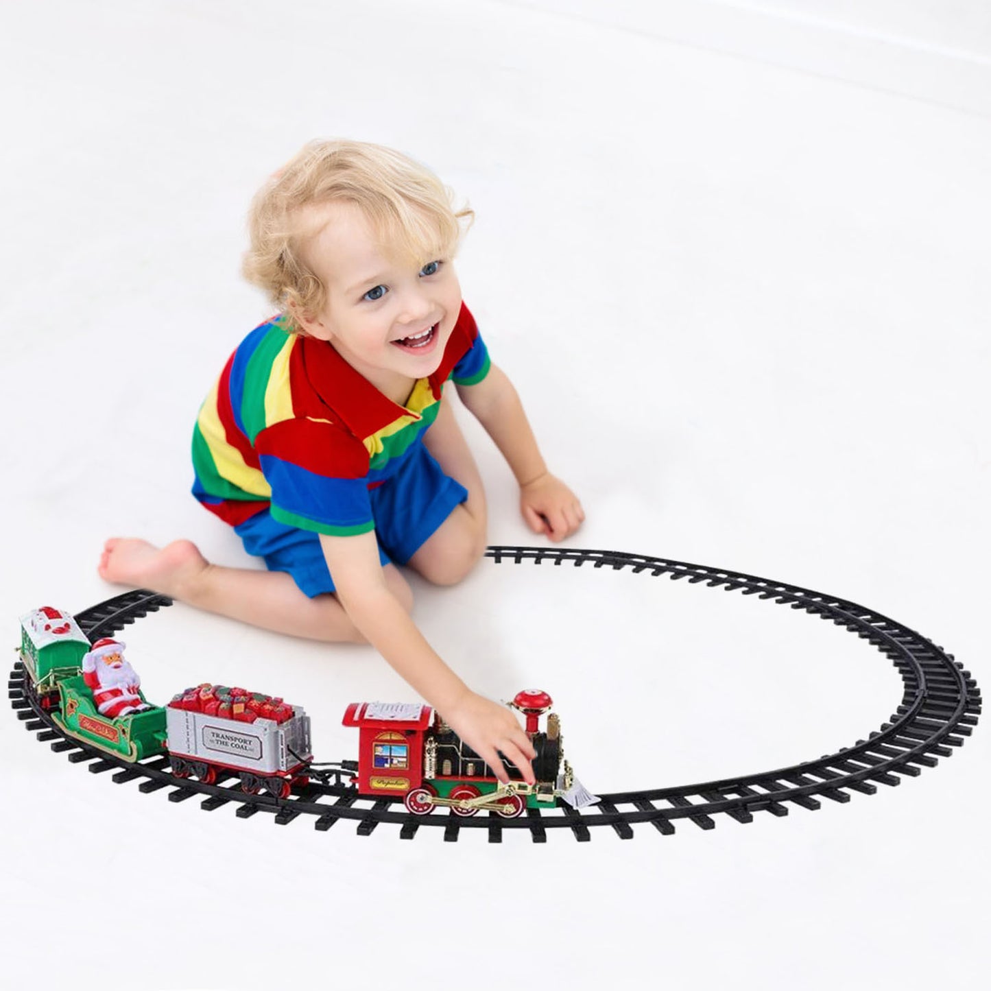 IN SEASON: Limited Time Electric Train Set Kid Toy Christmas Steam Train Kit