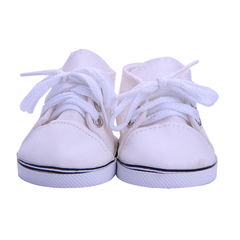 18-inch American Girl Doll Accessories Canvas Shoes 43cm Xiafu Rag Baby, Toy Figurine, Doll Shoes