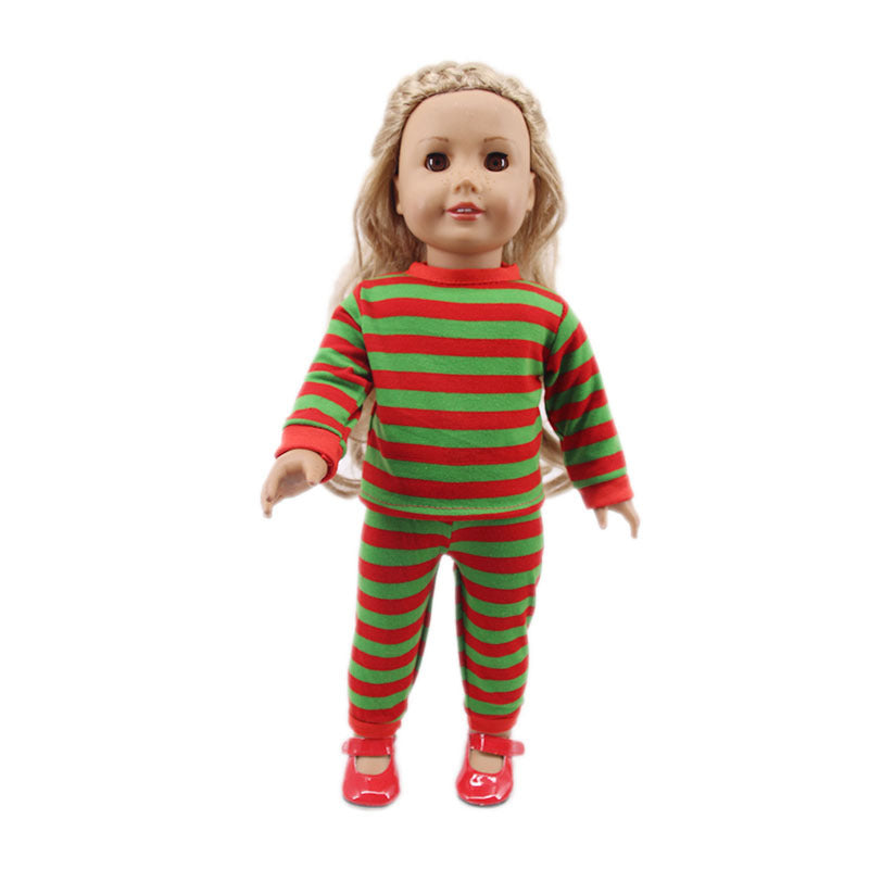 IN SEASON: Limited Time 18-inch American Girl Doll Accessories Christmas Clothes 43cm Xiafu Baby Skirt Suit