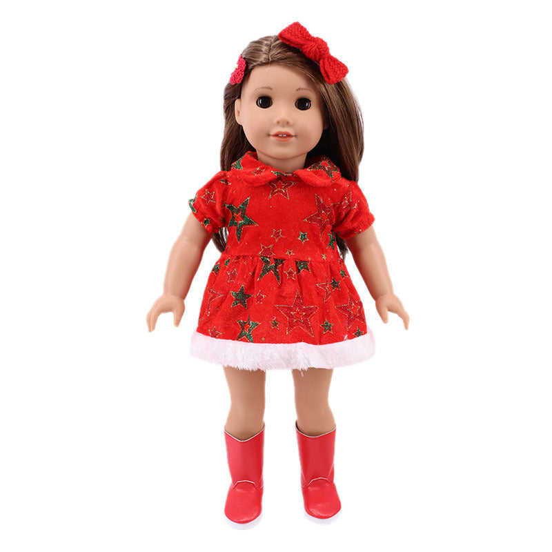 IN SEASON: Limited Time 18-inch American Girl Doll Accessories Christmas Clothes 43cm Xiafu Baby Skirt Suit