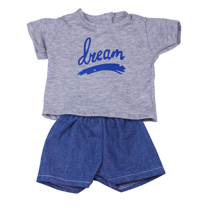Simple 18 Inch American Girl Doll Dream Print Clothes Denim Trousers