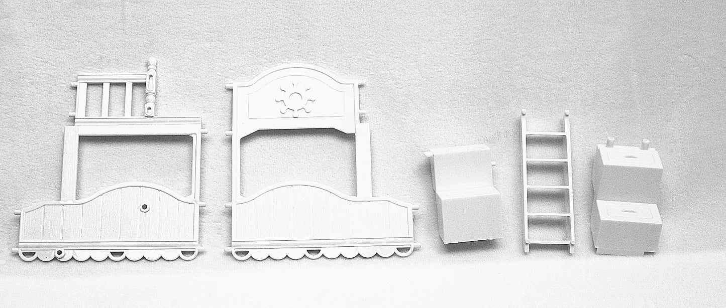 17cm Doll Toy Accessories Double Princess Bed