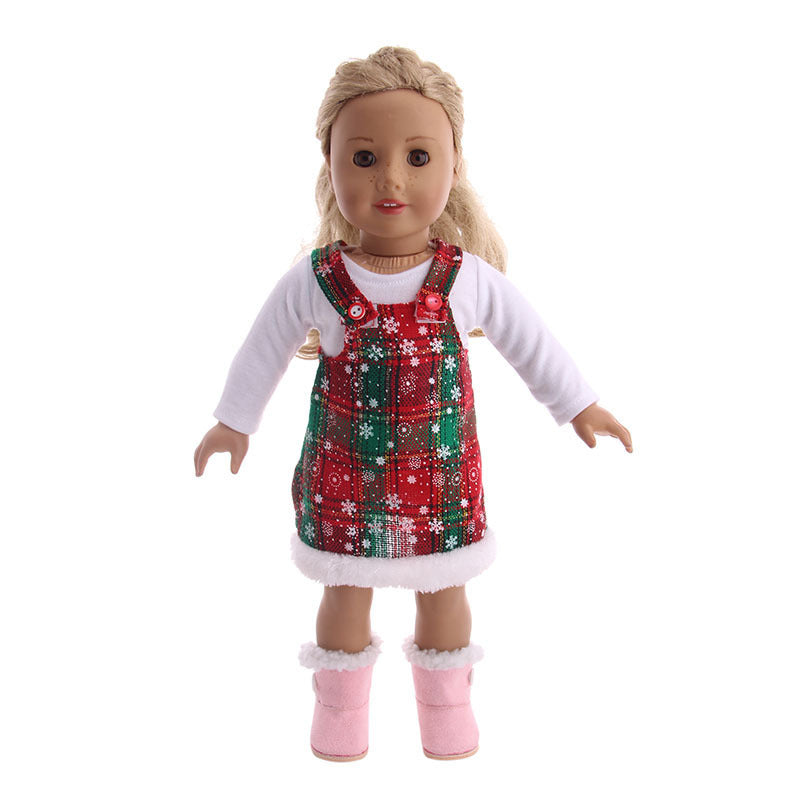 IN SEASON: Limited Time 18-inch American Girl Doll Accessories Christmas Clothes 43cm Xiafu Baby Skirt Suit